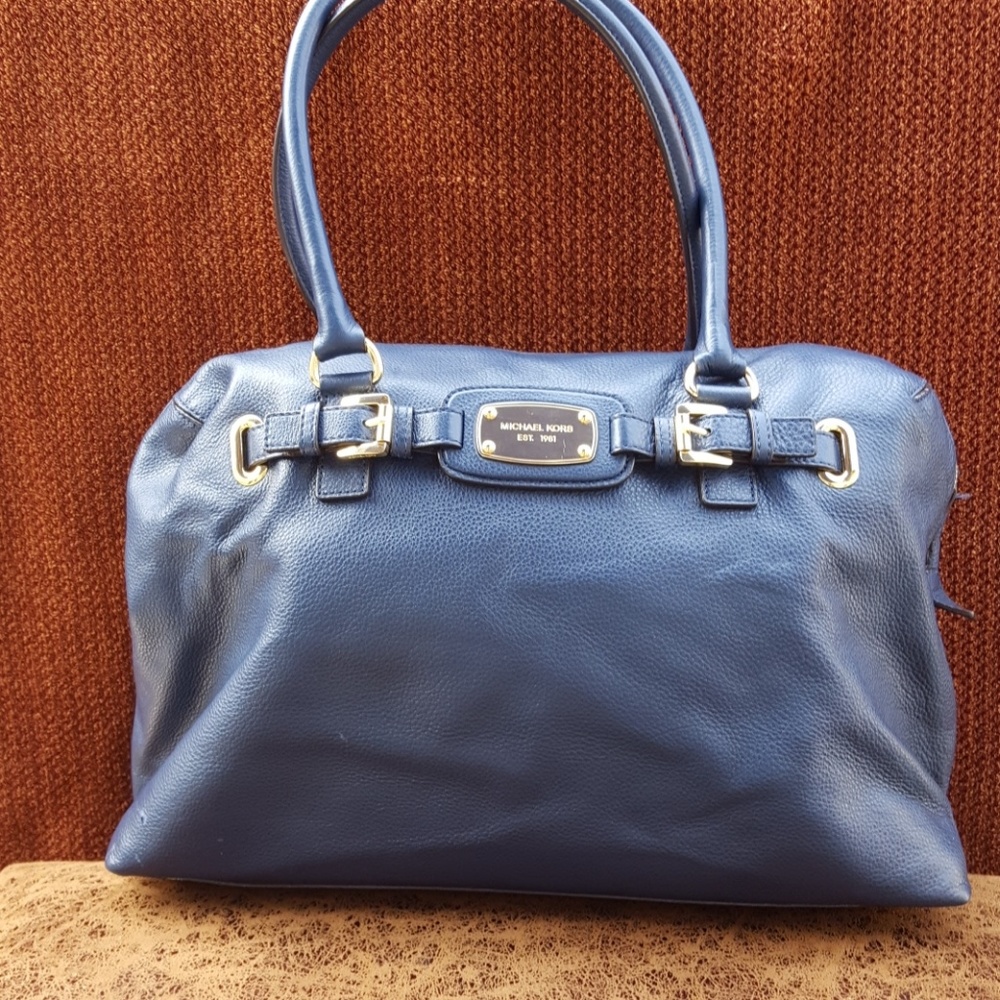 Michael Kors Blue Hamilton XL Weekender Bag